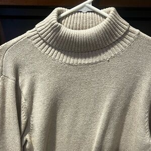 Old Navy Beige Turtleneck Sweater